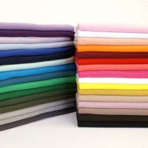 100% Knitted Jersey Cotton Stretch Interlock Jersey Fabric Material - Made in UK