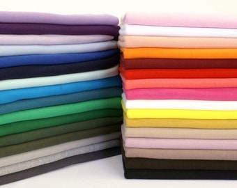 100% Knitted Jersey Cotton Stretch Interlock Jersey Fabric Material - Made in UK