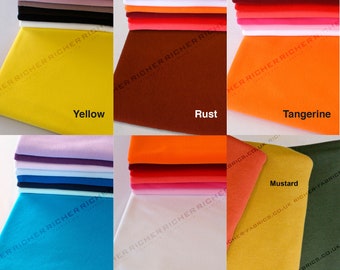 100% Knitted Jersey Cotton Stretch Interlock Jersey Fabric Material - Made in UK