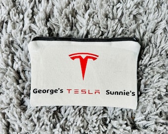 Personalised Tesla Sunglasses Case | Tesla Gift | Tesla Car Present | Tesla Accessory | Tesla Merch