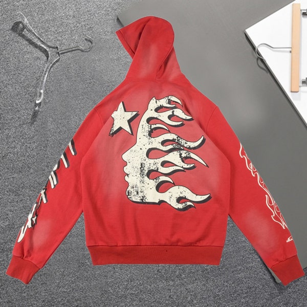 Hellstar Hoodie Red - Etsy