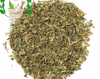 Stevia orgánica en polvo: edulcorante natural de hojas secas.