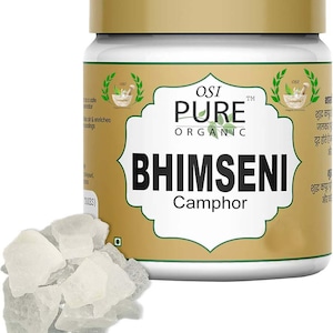 Bhimseni kamfer, pure originele Bhimseni kamfer voor Pooja, Bhimseni kapoor kamfer tablet voor religies zuiveren sfeer positieve energie