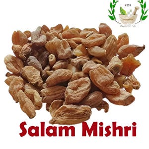 Salam Mishri, Salab Mishri, Salam Mishri-poeder, Salab Misri Churna, Droog kruidenpoeder en heel