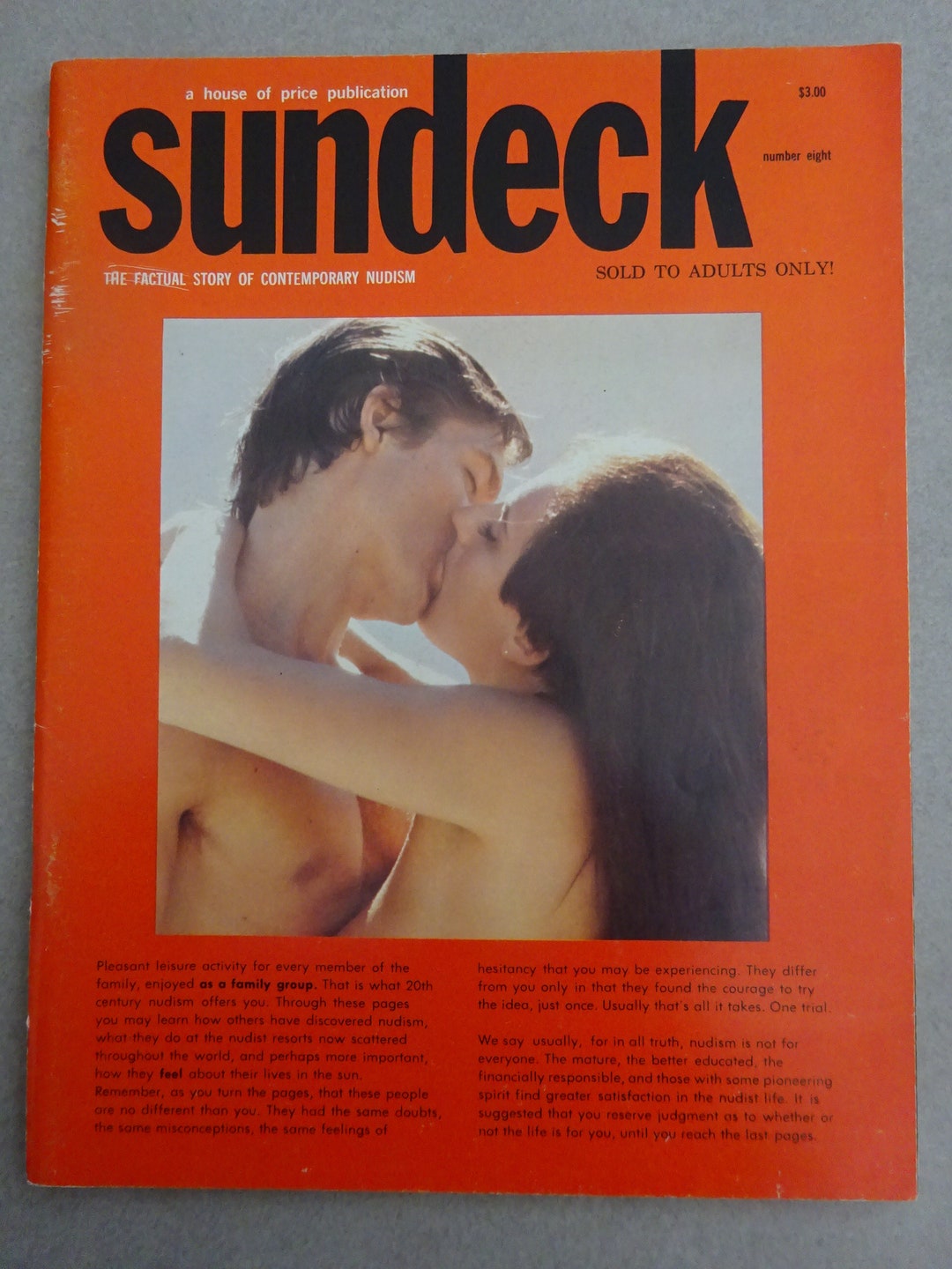 SUN DECK Number 8 Us Ca. 1968 FKK Magazine Magazine Issue Free - Etsy