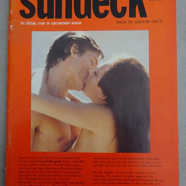 SUN DECK Number 8 Us ca. 1968 FKK Zeitschrift Magazin Heft Freikörperkultur Nudism Naturist Naturismus Sunbathing