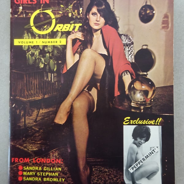 GIRLS in ORBIT US Vol. 1 No. 2 - 1967 Health Knowledge Magazine High Heels Elmer Batters Stockings Garters Lace Nylon Pin Up