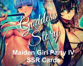 Goddess Story Cards Maiden Girl Party IV SSR Cards - Collectible Waifu Trading Cards-
