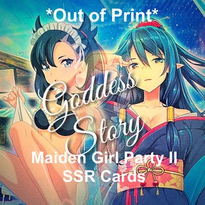 Goddess Story Cards - Maiden Girl Party II SSR-kaarten - Collectible Waifu Trading Cards-
