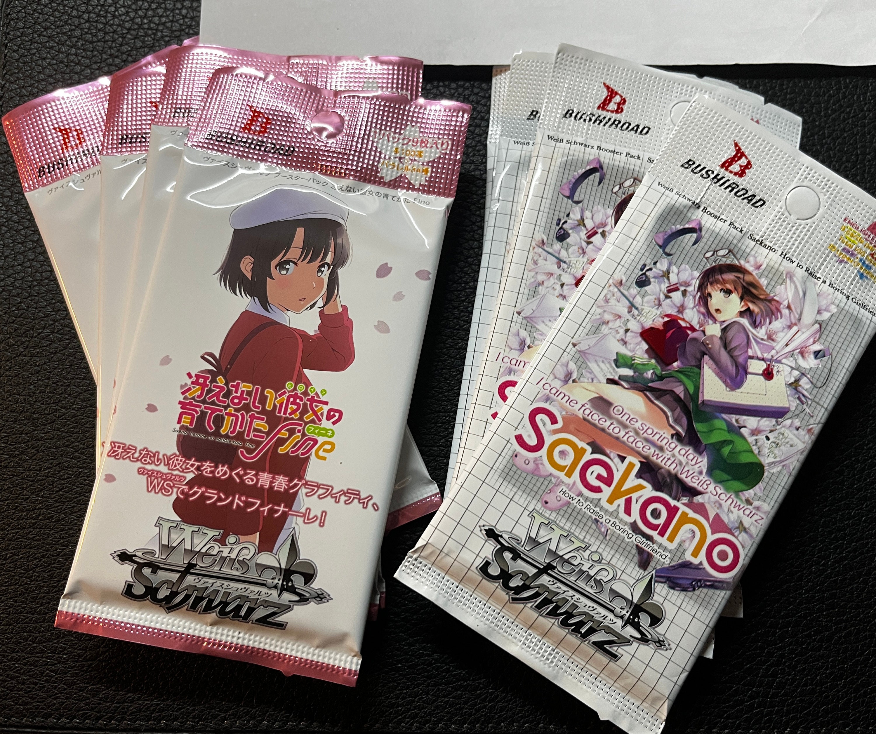 Weiss Schwarz Trading Card Game - Various Set Booster Packs in Both English  and Japanese - Etsy