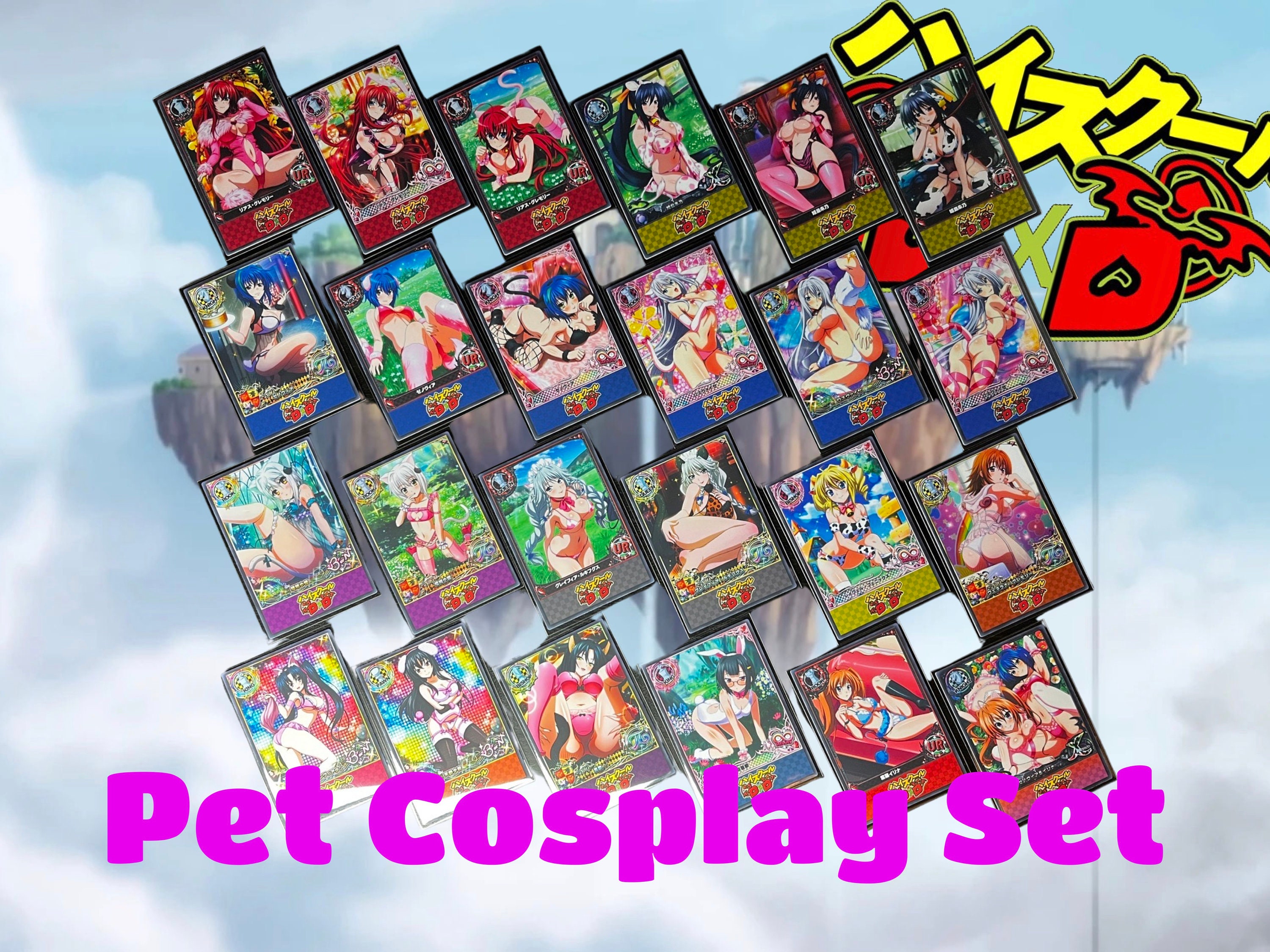 High School Dxd Cards | Pet Cosplay Series Anime Waifu Card Sets