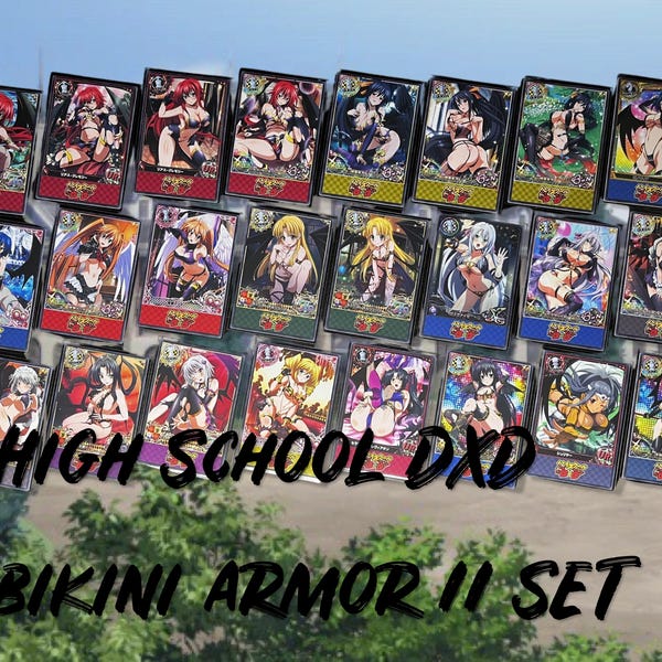 High School DxD Cards - "Bikini Armor II" Anime Waifu Trading Cards