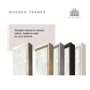 Marco flotante de madera para arte mural de mosaico