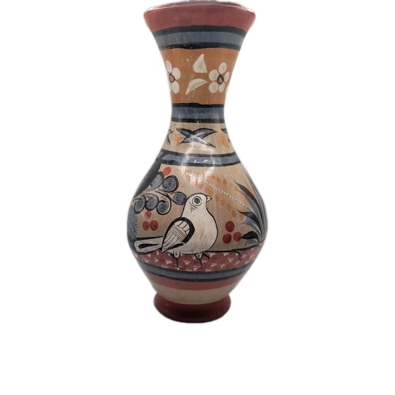 ヴィンテージ メキシコ 民芸品 花器 美品】花器 陶器 メキシコ 置物