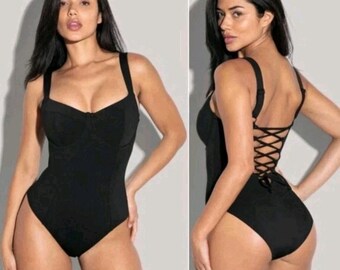 TA3 Lifty One Piece Underwire Shaping Swimsuit Black Size Small B/C Reg NWT
