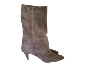 Dolce Vita Dionne Cocoa Boots Women's US 10 Brown Suede Pointed Toe Mid-Calf