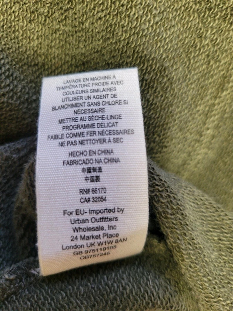 Free People Studio City Army Green Open Cardigan Jacket Chunky Oversized Boho S image 6