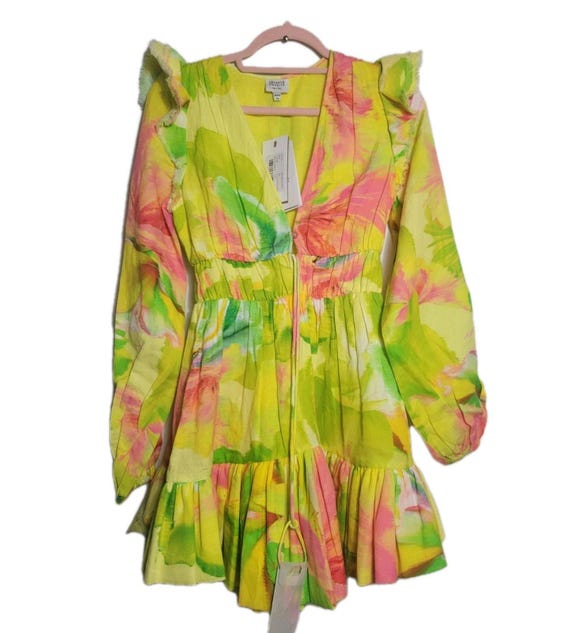 NWT Hemant & Nandita Mina Floral Dress Linen Long Sleeve Mini Size Xs - Etsy NWT Hemant & Nandita Mina Floral Dress Linen Long Sleeve Mini Size Xs - Etsy