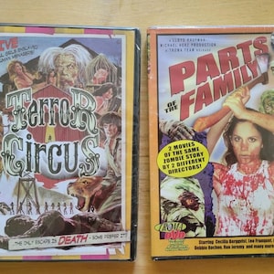 New Sealed Lot of 2 Indie HORROR DVDs Parts Of The Family, Terror Circus