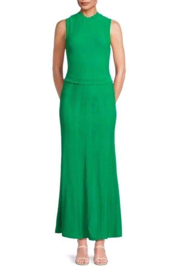 The Kooples Green Scalloped Rib Knit Maxi Dress Size 3 - Etsy New Zealand The Kooples Green Scalloped Rib Knit Maxi Dress Size 3 - Etsy New Zealand