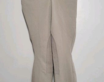 NWT Ovation Boys 4-Pocket Classic Breech Size 14 Regular Beige Horseback Riding