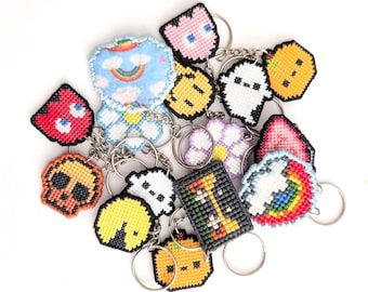 Mystery Cross Stitch Keychain Bundle (3 Pack)