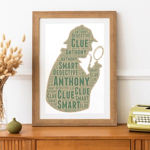 Personalized Detective Word Art Detective Gifts, Police Detective Gifts, Gift for Detectives print, Police gift Police graduation, cop gifts