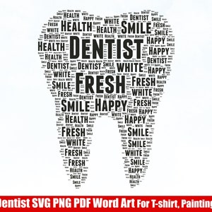 Dentist Svg, Tooth Svg Png Pdf Tooth Teeth Dental Digital Download, Dentist gift, Dentist T-shirt Digital Download