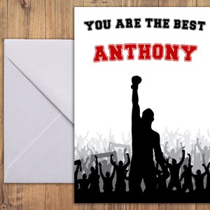 Tarjeta de boxeo personalizada, regalo de boxeo, lienzo de boxeo, regalos de boxeo personalizados para hombres y mujeres, pósteres de boxeo, regalo de entrenador de boxeo, SVG de boxeo
