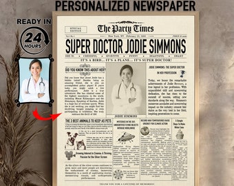 Doctor Gift, Personalized Doctor Graduation Birthday Retirement Future Custom Funny Unique Gift For Him Her Men Women Male Female, Doctor