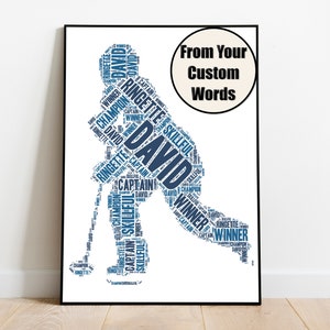 Personalized Ringette Word Art, Ringette Gifts, Ringette Print - Poster - Wall Art - Wall Decor