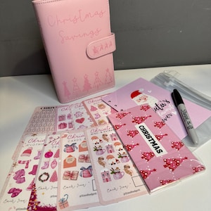 Pink Edition Christmas Budget Binder Bundle, Christmas Savings
