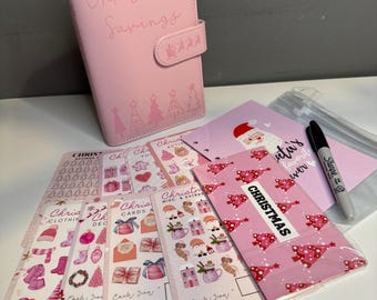Pink Edition Christmas Budget Binder Bundle, Christmas Savings