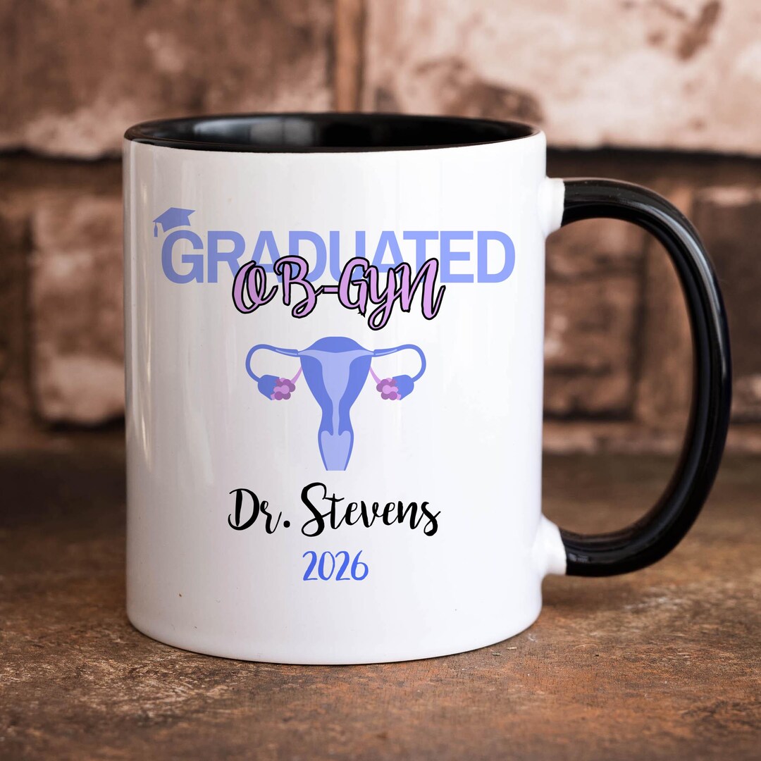 Personalized Obgyn Graduation Mug, Custom Obstetrics Graduate Gift, Ob ...