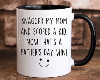 Stepdad Fathers Day From Kid Mug, Funny Step Dad Gift, Bonus Dad Coffee Mug, Stepdad Father's Day Cup, Stepdad Fathers Day From Kid Gift