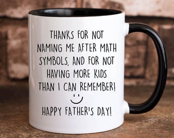 Sarcastic Fathers Day For Dad Mug, Humorous Happy Father's Day From Son Gift, Subtle Political Dad Joke Coffee Mug, Hilarious Dad Day Cup