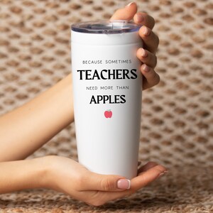 Back To School For Teachers From Tumbler, Teacher From Student Thank You Gift, Teachers Appreciation Travel Mug, Teaching Outdoor Cup