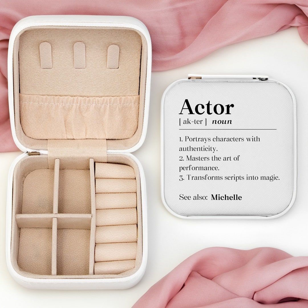 Personalized Actor Jewelry Travel Case, Drama Graduate Gift, Teather ...