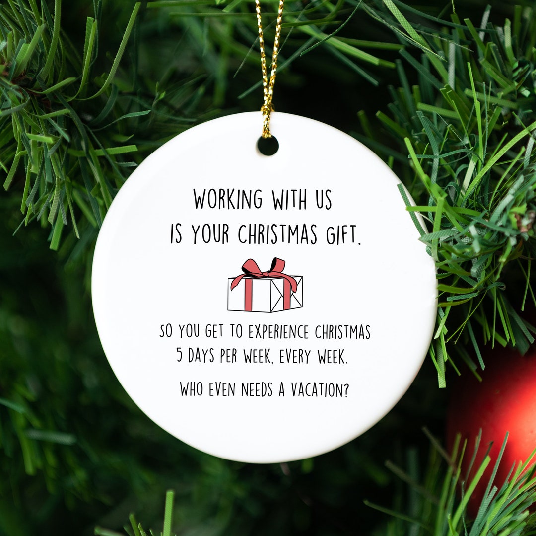 For Coworker Ornament, for Boss From Employees Gift, Great Work