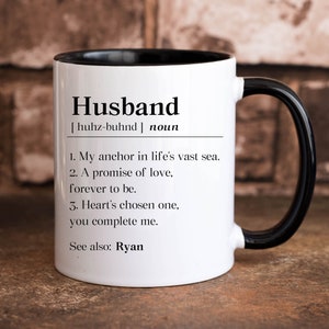 Personalized Groom Gift From Bride Mug, New Husband Gift, Husband Birthday Coffee Mug, 9th Wedding Anniversary Gift For Him Cup, Hubby Cup