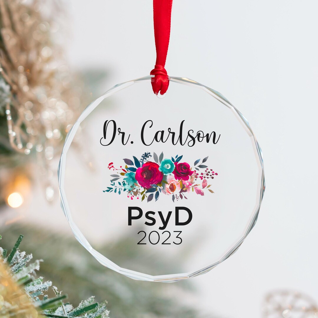 Psyd Graduation Personalized Psyd Graduation for Her Crystal Ornament, Psyd Graduate ...