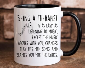 Funny Therapist Mug, Therapy Humor Gift, New Therapist Coffee Mug, Therapist Graduation Cup, Psychologist Joke Gift Mug, Therapist Dad Mug
