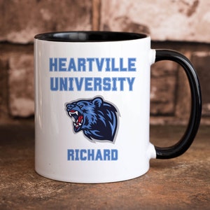 Personalized College Mug, Custom College Sports Team Gift, Going Away To College Coffee Mug, University Team Logo Cup, Freshman Gift Mug
