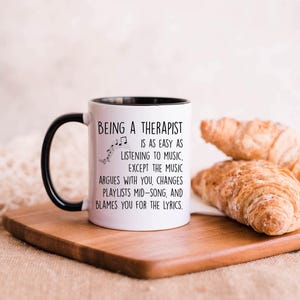 Funny Therapist Mug, Therapy Humor Gift, New Therapist Coffee Mug, Therapist Graduation Cup, Psychologist Joke Gift Mug, Therapist Dad Mug image 5