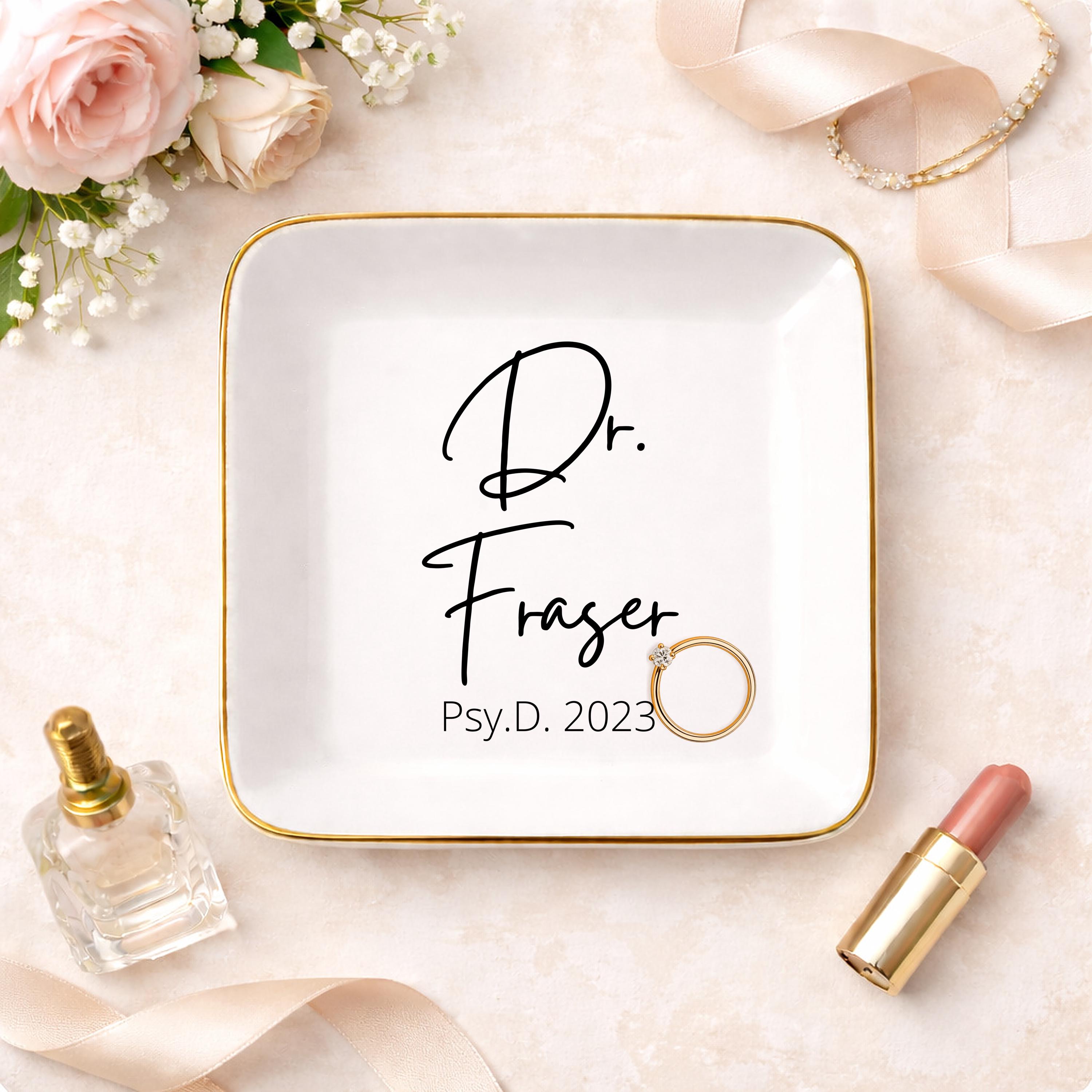 Psyd Graduation Personalized Psyd Graduation Jewelry Dish, Custom Doctor of Psychology ...
