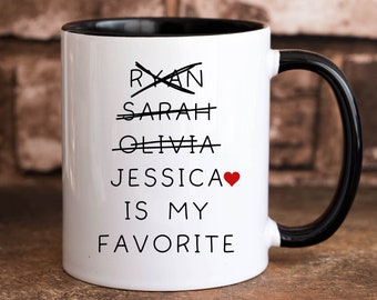 Funny Favorite Child Dad Fathers Day Mug, Custom Dad Father&#39;s Day Cup, Favorite Daughter Coffee Mug, Grandpa Gift Mug from Kids, Uncle  Mug
