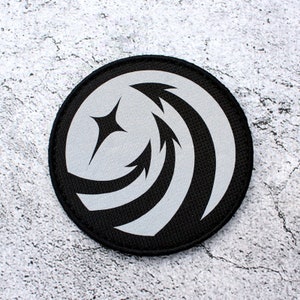 Reflective Hook Loop patch SCP Foundation reflective film nine-tailed fox  badge funny tactical patches army airsoft outdoor