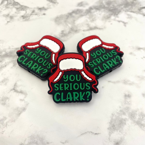 You Serious Clark Silicone Focal Beads | Holiday Christmas Vacation Movie Quote Loose Silicone Beads for Beadable Pens & DIY Keychains