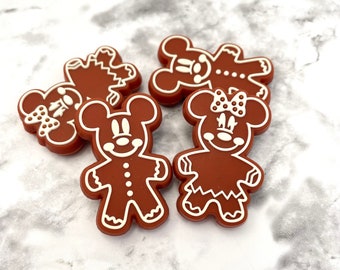 Gingerbread Mouse Silicone Focal Beads | Christmas Characters Holiday Cookie Themed Loose Silicone Beads for Beadable Pens & DIY Keychains