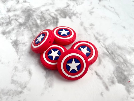 SHIELD FOCAL Bead Focal Beads Shield Silicone Beads 